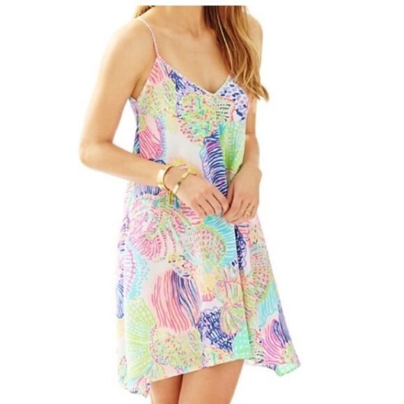 Lilly Pulitzer Clara silk summer dress 020 - Picture 1 of 10
